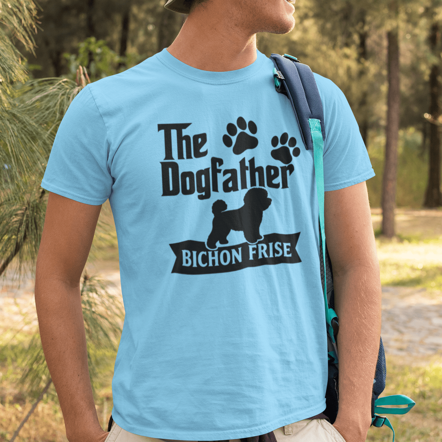 "The Dog Father Bicho Frise" - Funny Unisex T-Shirt (Black Design) - Fun Factory Frise