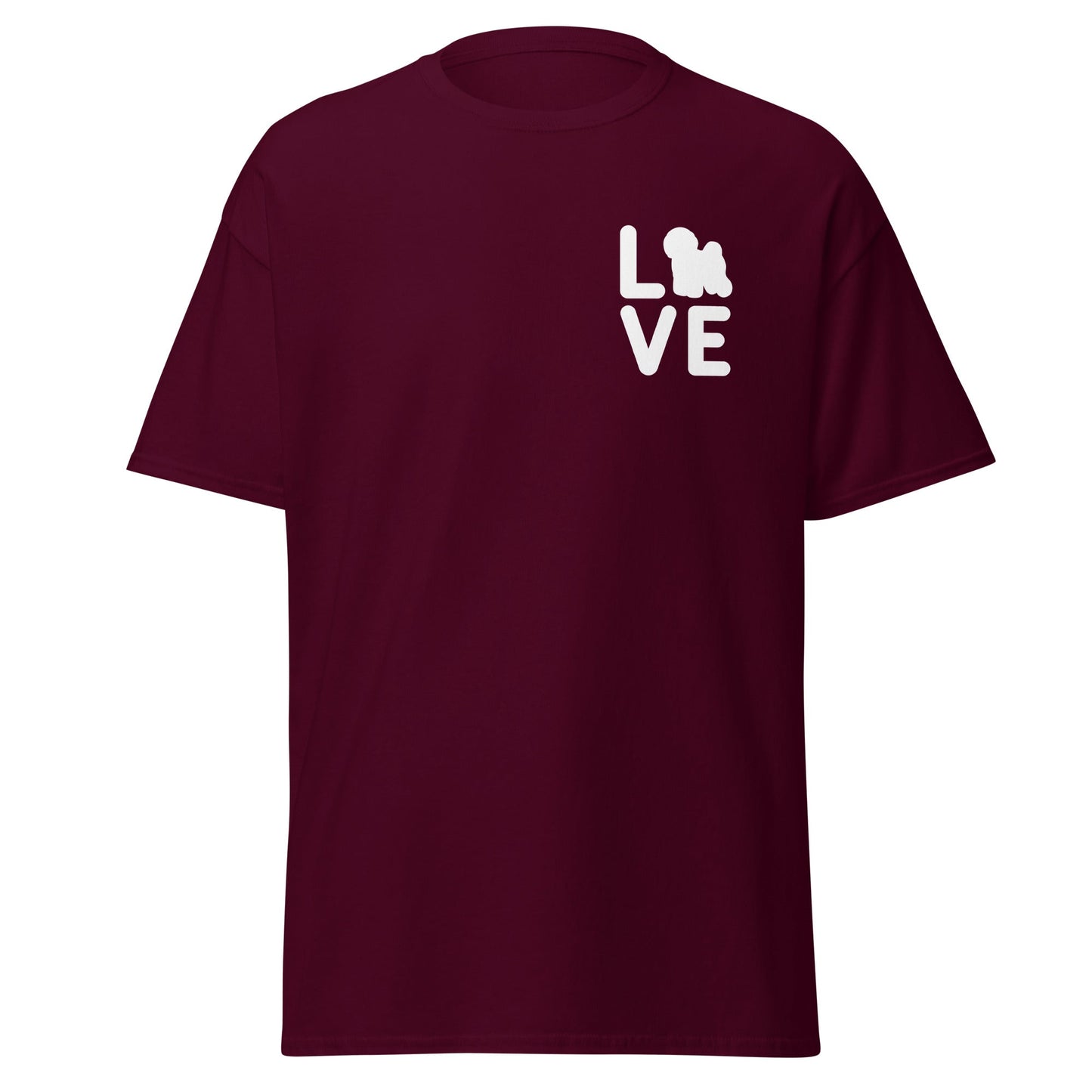 Bichon Frise Love subtitle"-Unisex Bichon Frise T-Shirt for Dog Owners