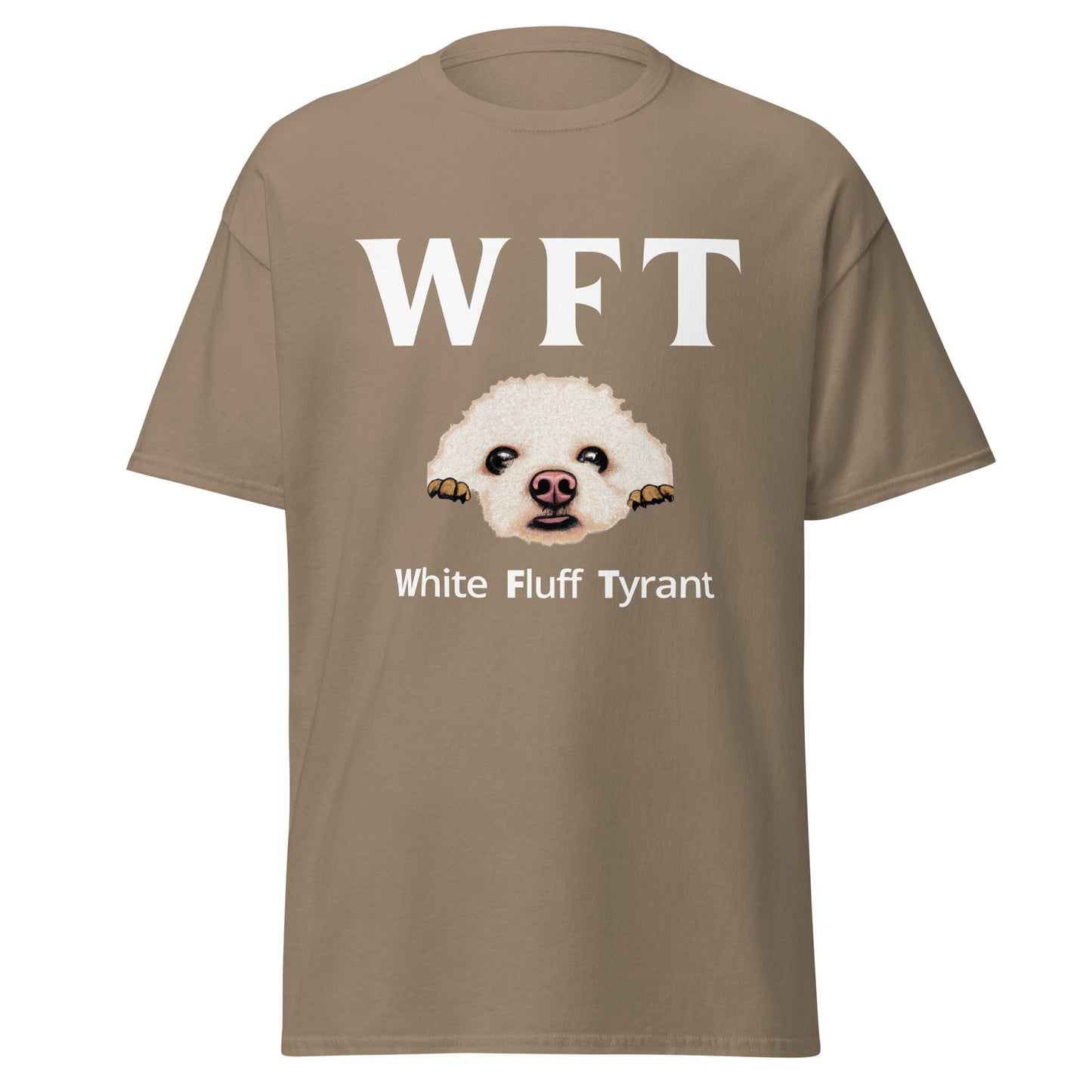 " WFT – White Fluff Tyrant"-Unisex Bichon Frise T-Shirt for Dog Owners