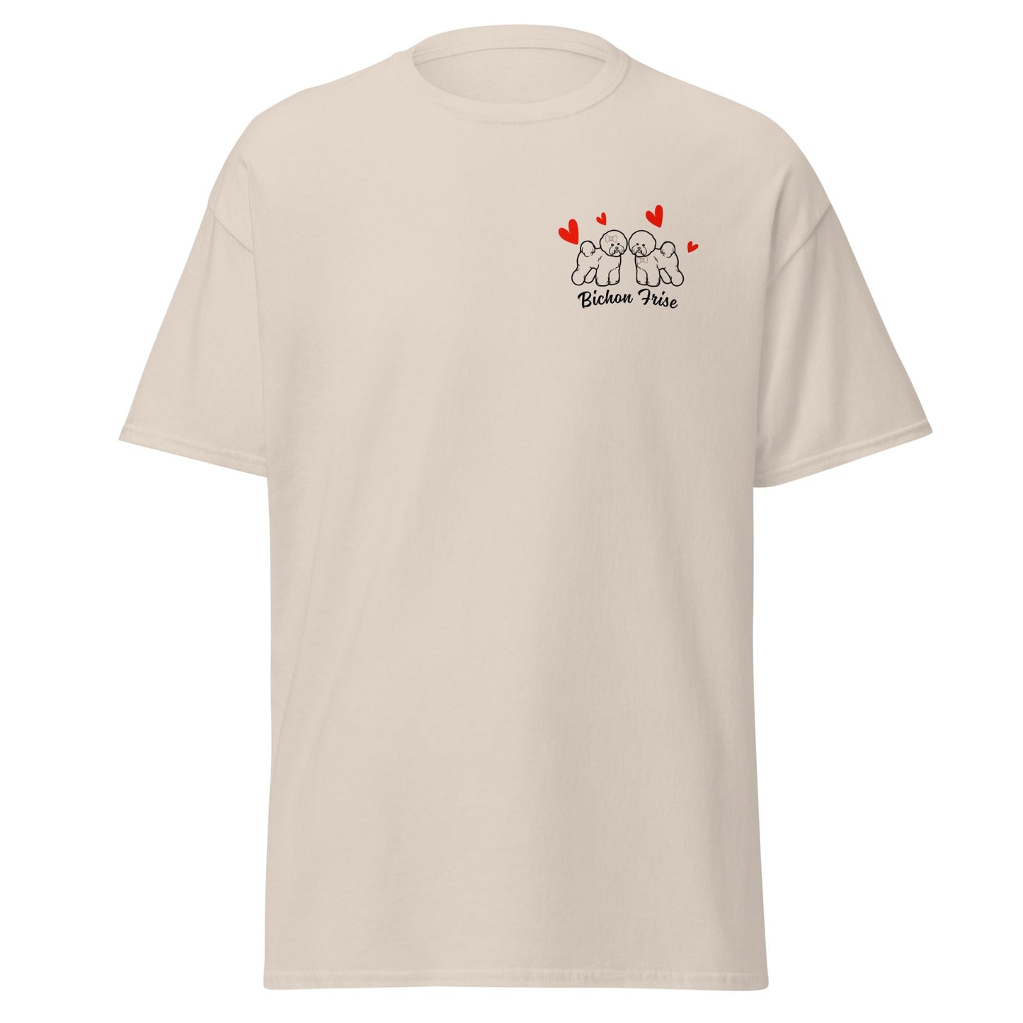 "Valentine's Day for women and men"-Unisex Bichon Frise T-Shirt for Dog Owners