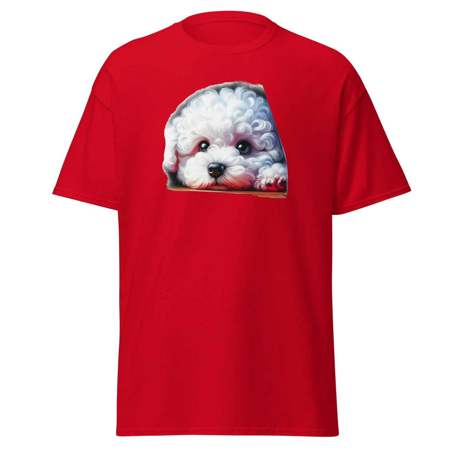 Peeping Bichon Frize-Unisex Bichon Frise T-Shirt for Dog Owners
