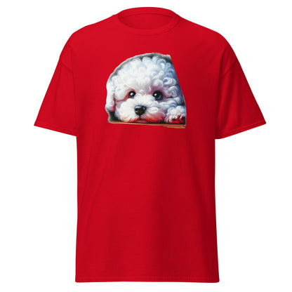 Peeping Bichon Frize-Unisex Bichon Frise T-Shirt for Dog Owners