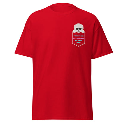 Bichon Frise in Sunglasses - "The Bichon Frise has a small body, but a huge heart"Unisex Bichon Frise T-Shirt for Dog Owners