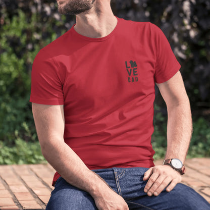 Unisex Bichon Frise T-Shirt for Dog Owners:"Love Dad" Bichon frise Siluett Unisex Bichon Frise T-Shirt for Dog Owners